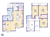 日進市梅森町新田135-574『仲介料無料』新築戸建ての画像