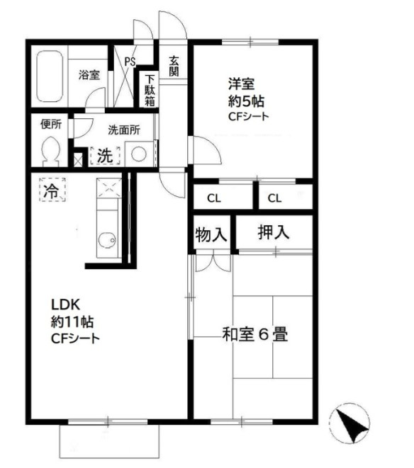 メゾネットプラザ南柏3号棟【仲介手数料：50％OFF】対象物件！の間取り