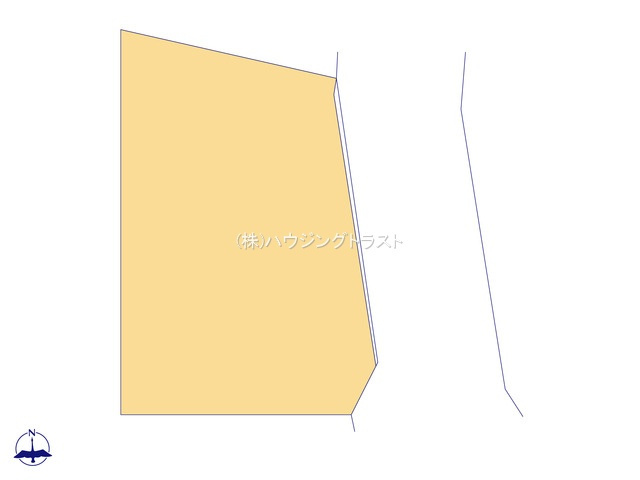 仲介手数料無料　所沢市北中３丁目　新築戸建の区画図