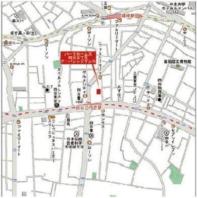 パークホームズ四谷三丁目アーバンレジデンスの地図|案内図