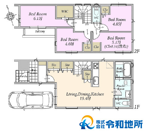 新築戸建　茅ヶ崎市円蔵1丁目の間取り