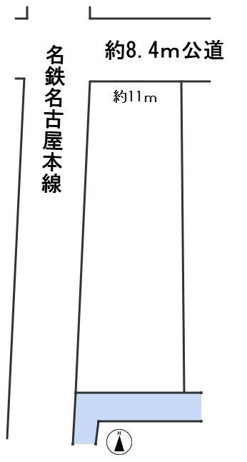 ６７４０７　羽島郡岐南町徳田6丁目土地の区画図