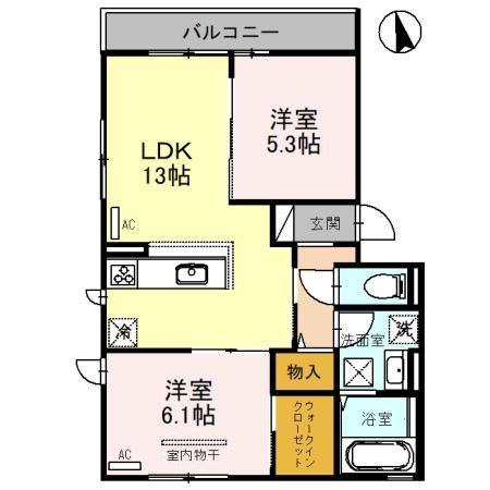 モンレーヴはくようの間取り