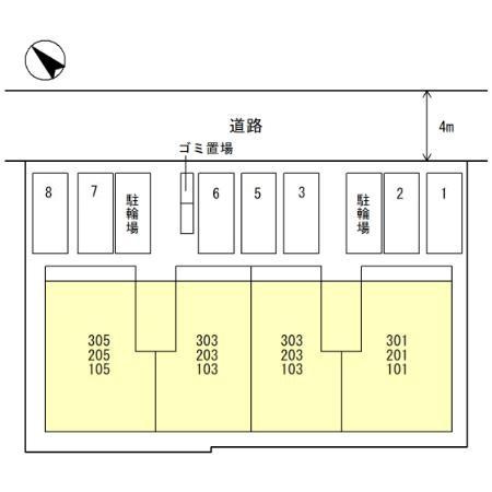モンレーヴはくようの区画図