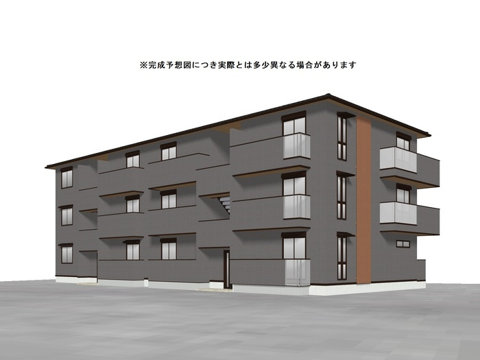 SAKURA CIELの外観|桂川駅徒歩7分。オートロック完備で防犯面も安心の新築外観。