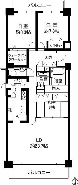 ビクトリアコート夙川の間取り