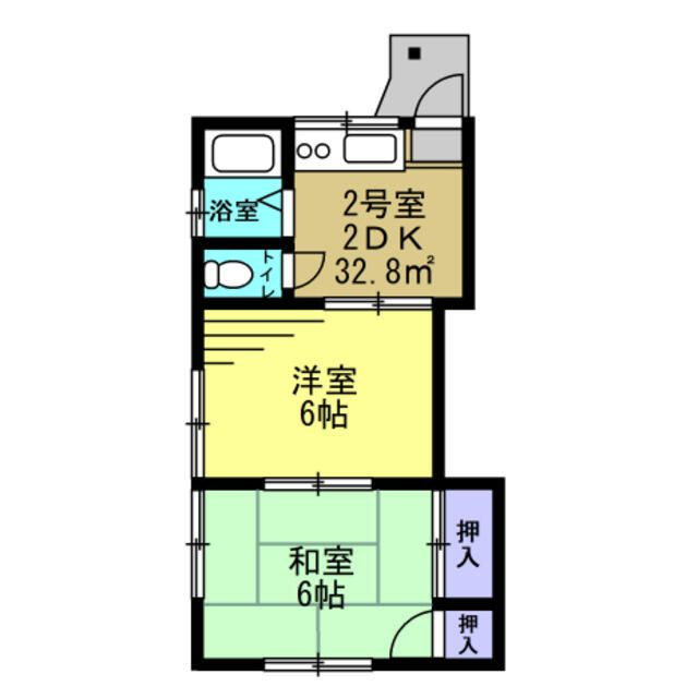 平野ハイムⅠの間取り
