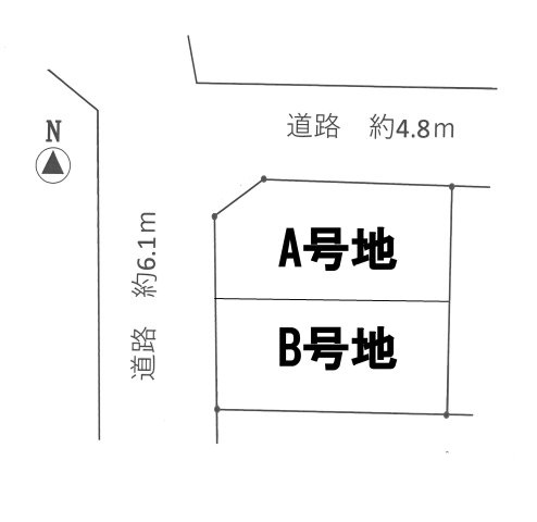 高槻市芝生町２丁目建築条件付土地A号地の区画図
