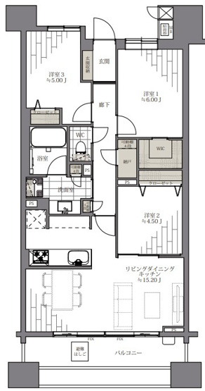 【間取り】 | Brillia品川中延