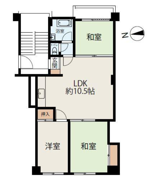厚木サンハイツの間取り