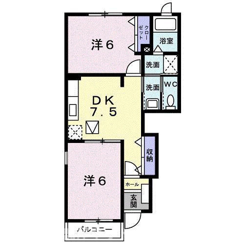 【間取り】 | コズミック　Ａ