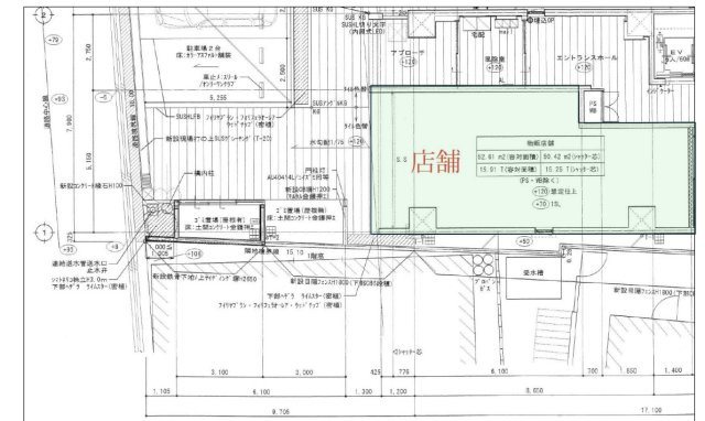 豊中市服部西町１丁目の店舗事務所の間取り