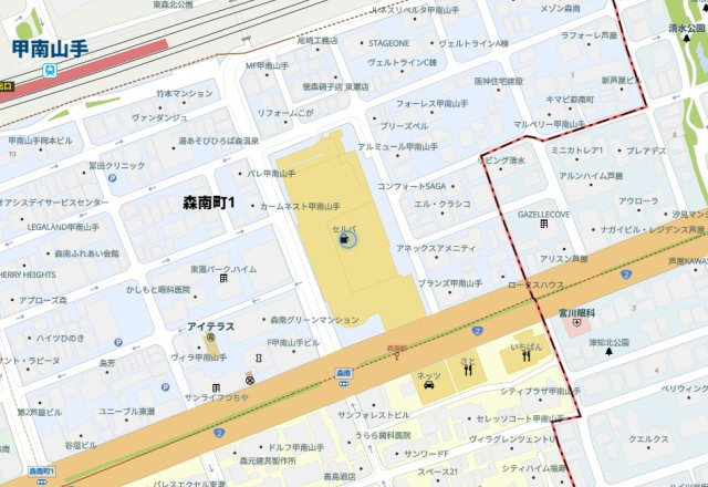 カサセルバの地図