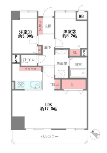 カサセルバの間取り|ショッピングモールセルバと直結した便利なマンション♪