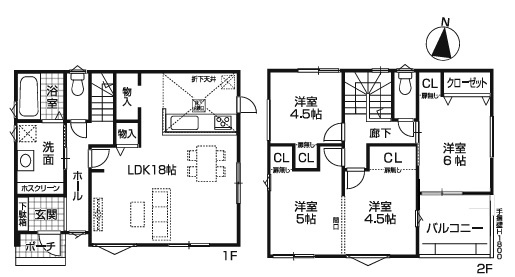 ファーストタウン　尾張旭市第2井田町の間取り|家族構成の変化にも対応しやすい、機能的で使いやすい間取り。将来を見据えた暮らしを実現します。									
									