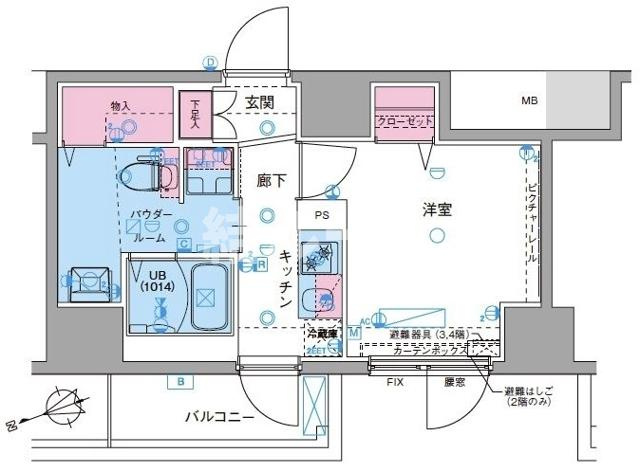 北区西ケ原１丁目の賃貸マンションの間取り