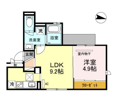 ディアコート須磨の間取り