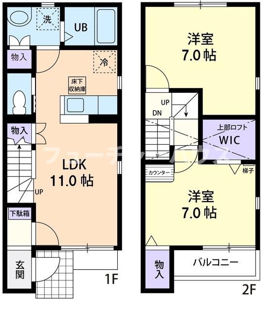ｓｗａｌｌｏｗｔａｉｌ　Ⅱの間取り
