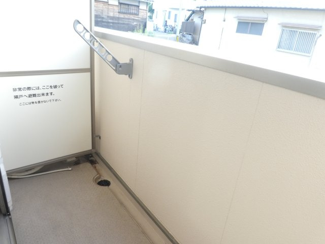 ボナール逆瀬川のバルコニー