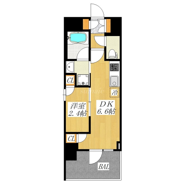 ＯＲＳＵＳ赤羽イーストの間取り|南西向きのお部屋です☆