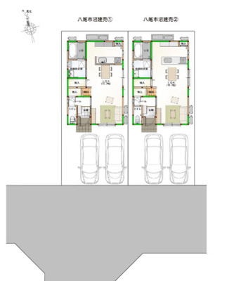 【区画図】 | 八尾市沼一丁目　新築戸建
