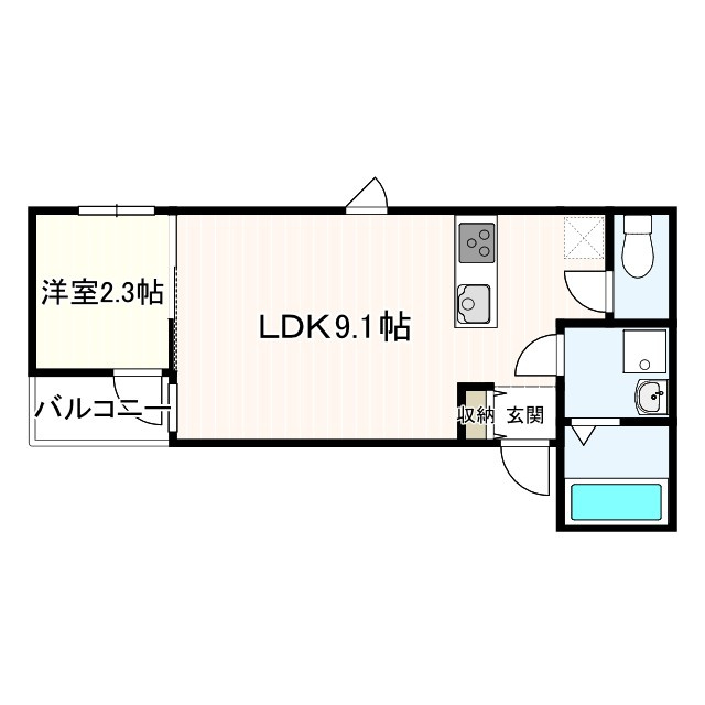コティ樽屋町の間取り