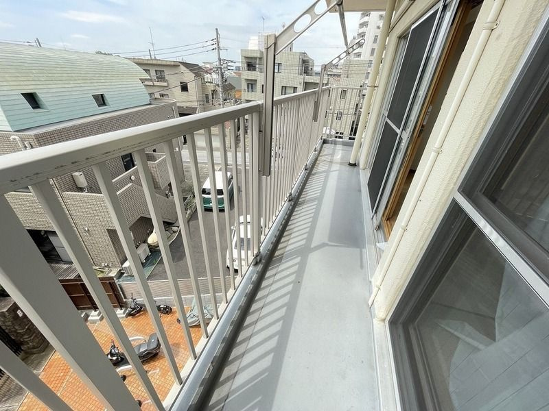 マンション清水台のバルコニー