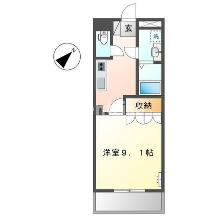 稲沢市高御堂２丁目の賃貸マンションの間取り