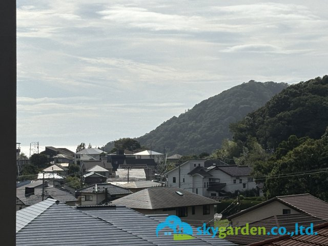 三浦郡葉山町　新築戸建　全1棟の展望|大峰山方面の左に海が見えます