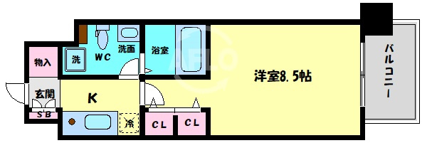 グラマシー京橋（旧エコロジー京橋レジデンス）の間取り|グラマシー京橋　間取り