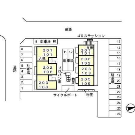 ブロケードリバー　Ｂの区画図