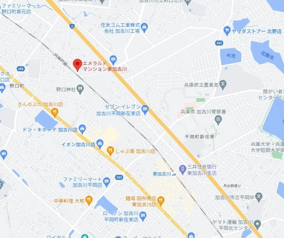 エメラルドマンション東加古川　2階の地図