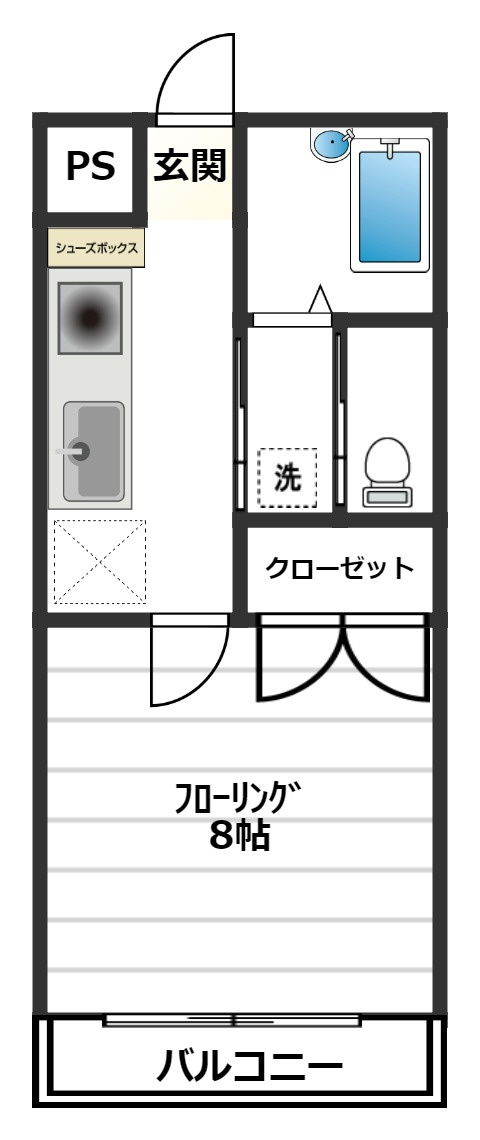 ナロージュの間取り|間取り図