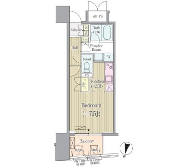 リンデンコート市ヶ谷の間取り