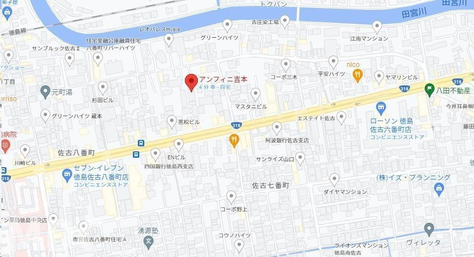 アンフィニ・ヨシモトの地図