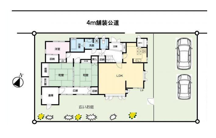 桶川市大字川田谷　中古戸建の区画図
