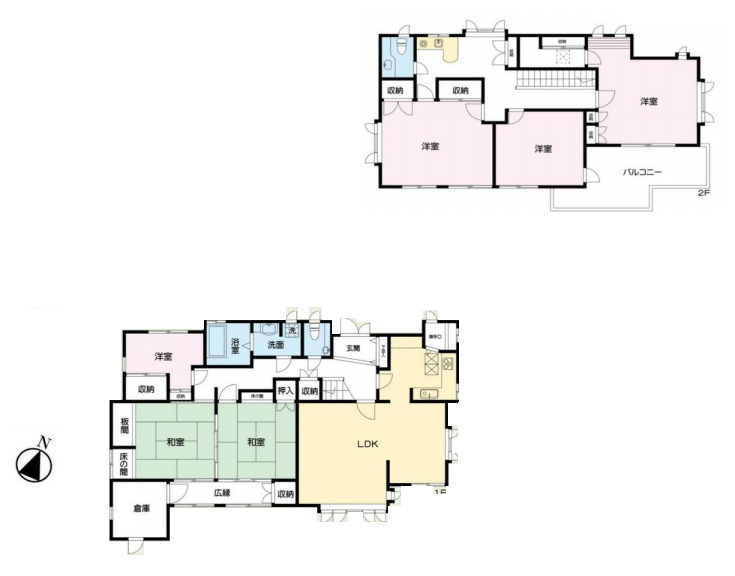 桶川市大字川田谷　中古戸建の間取り|桶川市大字川田谷　中古戸建・6SLDK・土地面積268.05m2・建物面積199.76m2