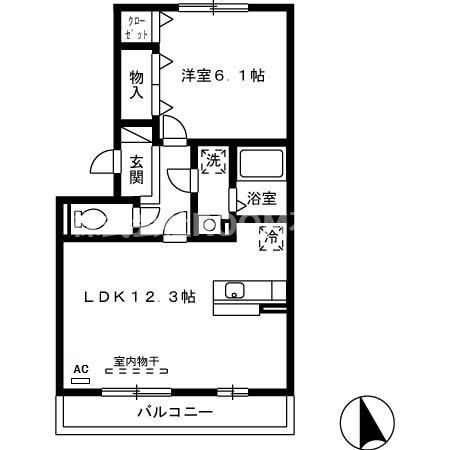 N’ｓ　BLANC　Ａ棟の間取り