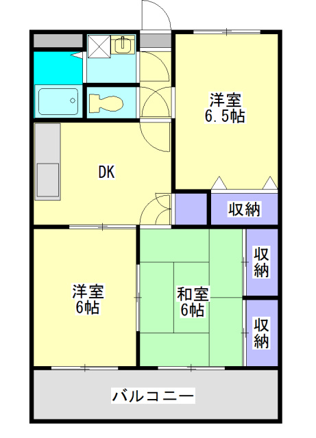 わかくさマンションの間取り