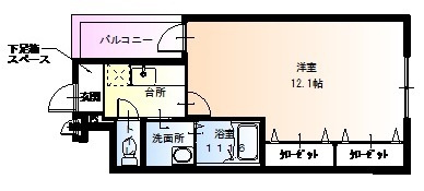 フジパレス長原Ⅲ番館の間取り