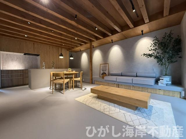 茅ヶ崎市芹沢　新築戸建　全２棟の居間・リビング|20帖　LDK