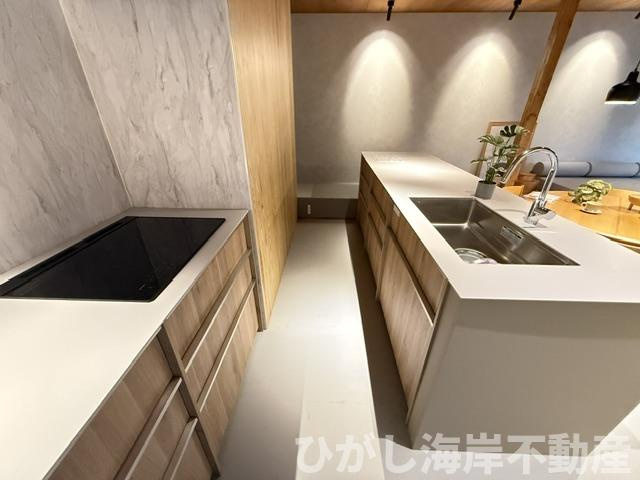 茅ヶ崎市芹沢　新築戸建　全２棟のキッチン|システムキッチン