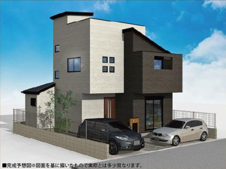 仲介手数料無料　ラビングタウン所沢市荒幡・新築全1棟の外観パース