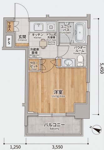 スカイコート初台の間取り
