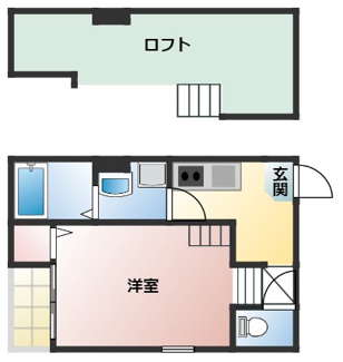 【間取り】 | グリーンハイツ伝馬 | 略図の為、現状優先