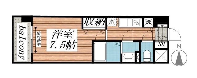 メゾン・ド・ヴィレ千葉中央の間取り