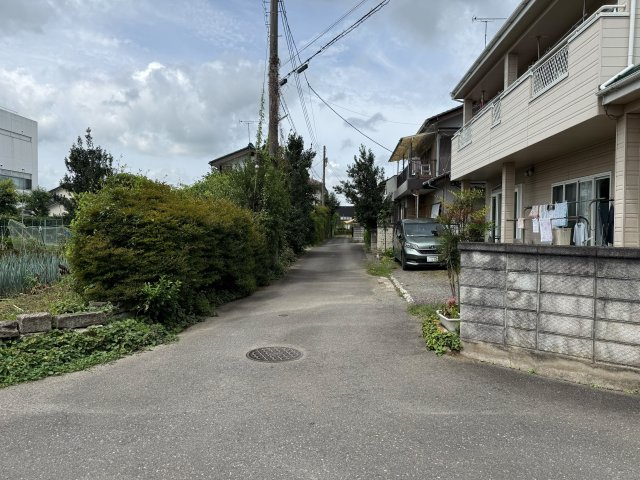 宇都宮市宮の内２丁目　土地の前面道路含む現地写真