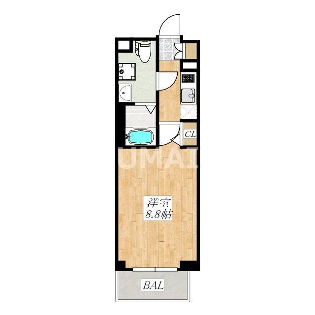 RELUXIA赤羽志茂の間取り|フローリングのお部屋です☆