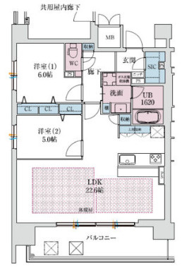 【間取り】 | スプランディッド本町東DUE