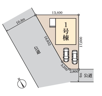 四街道市旭ケ丘２丁目第２の区画図